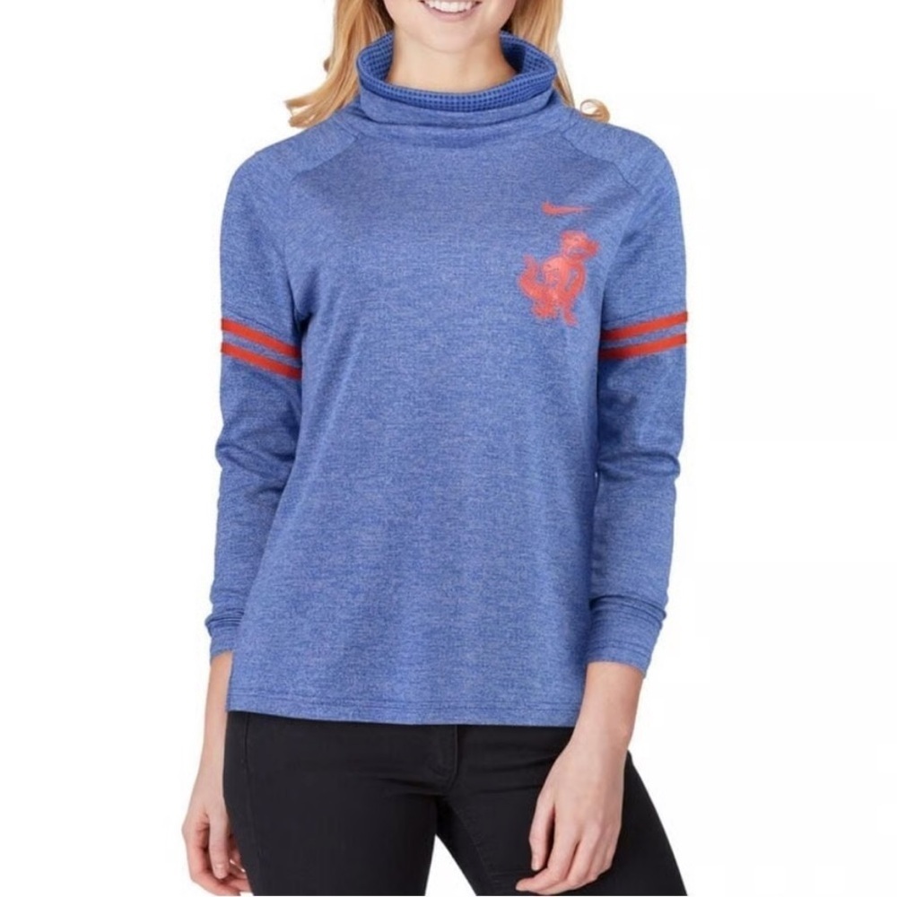 Nike NCAA Florida Gators Long Sleeve Heather Blue Pullover -Size Large